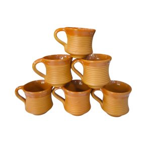 Clay cup with glazed 100ml