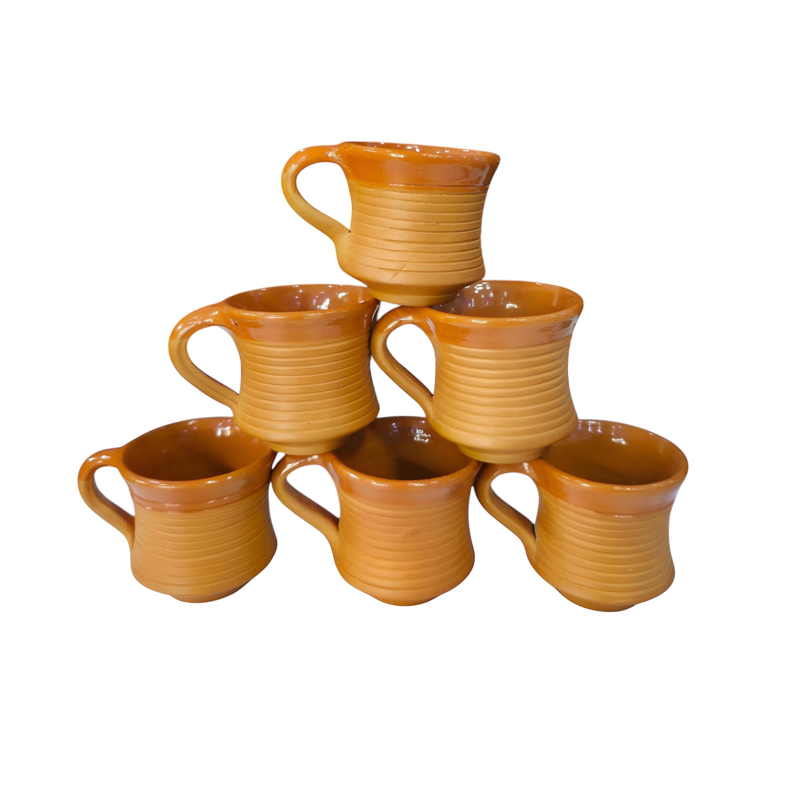 Clay cup with glazed 100ml