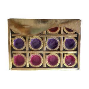 Painted Clay diya 12pcs