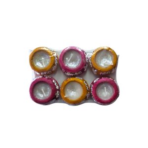 Painted Matka with wax 6pcs