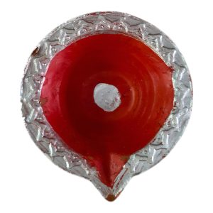 Painted clay diya
