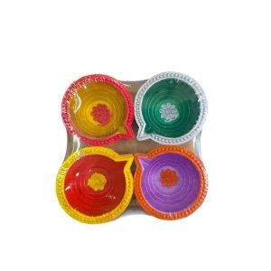 Painted oil lamp 4pcs