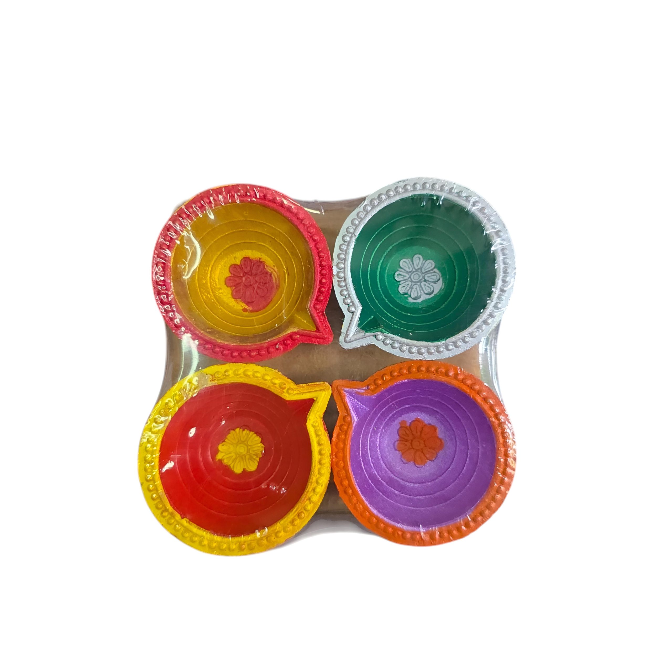 Painted oil lamp 4pcs