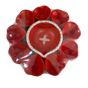 Painted oil lamp 9+1 pcs