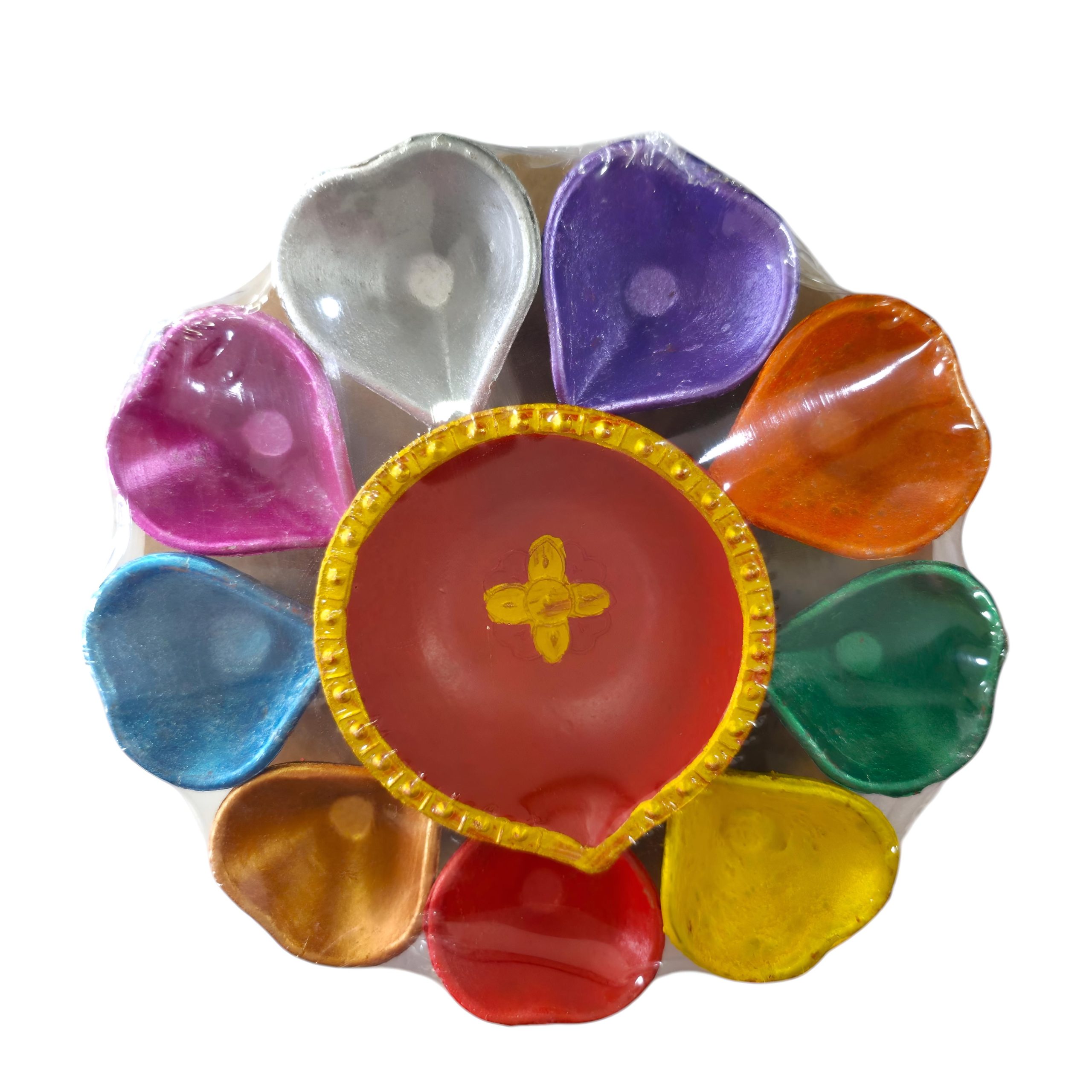 Painted oil lamp 9+1pcs