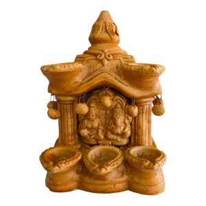 clay diyaghar with lamp